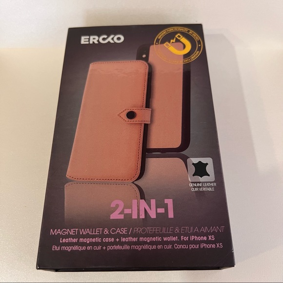 Wallet case for iPhone XS by ERCKO Wallet Case Leather New - Picture 8 of 16
